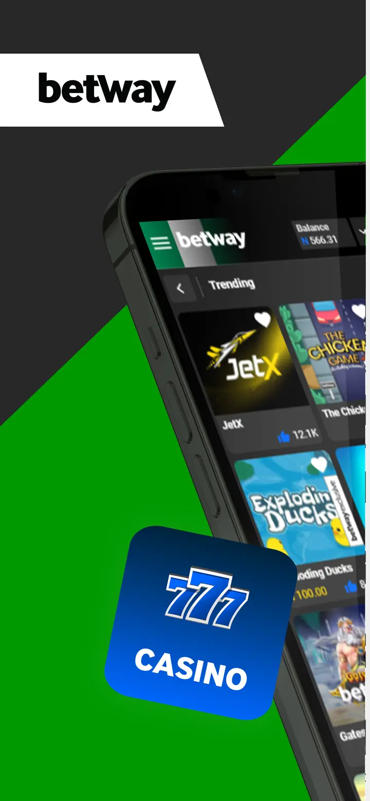 Betway app screen 1