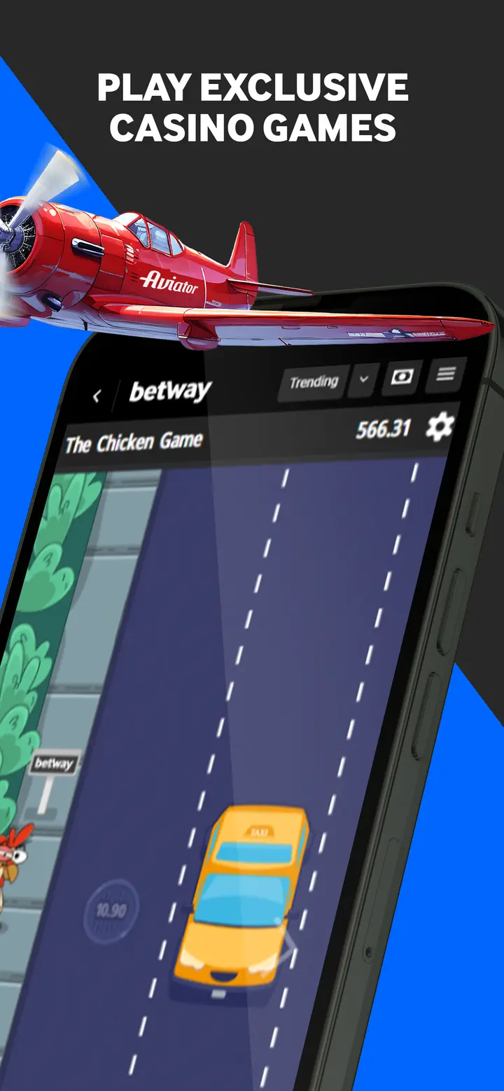 Betway app screen 2